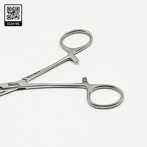 คีมคั้นเลือดโคเชอร์คุณภาพสูง สแตนเลสสตีล แบบโค้ง 1x2 ฟัน ขนาด 16 ซม. ฆ่าเชื้อได้ ใช้สำหรับผ่าตัด - Product Image 5