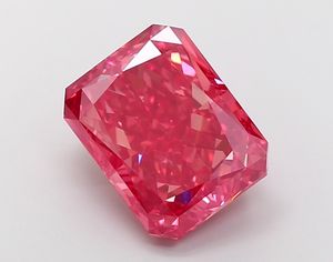 Diamante Sintético Rising Diamond de 8.75 Ct, Corte Radiante, Cultivado en Laboratorio, Claridad VS1, Joyería de Alta Gama, Certificado IGI, Rojo Intenso - Product Image 1