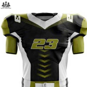 Maillots de football américain respirants, grande taille, manches courtes, uniformes d'entraînement pour adultes, 100% polyester, tailles personnalisables - Product Image 3