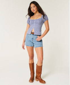 Shorts Ajustados para Mujer, Personalizados OEM y ODM, Casuales, de Cintura Baja, Transpirables, Antiarrugas, de Secado Rápido, con Bolsillos - Product Image 2