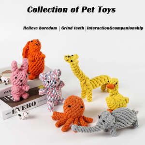 High Quality Durable Cotton Rope Double Knot Dog Chew <b>Toy</b> <b>for</b> Indoor Outdoor Use-Cheap Price Bulk Order Quantity <b>for</b> <b>Adult</b> Puppy - Product Image 2