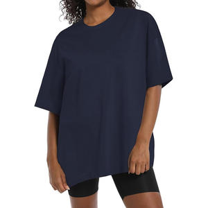 T-shirt imprimé à col rond, t-shirts graphiques oversize pour femmes - Product Image 1