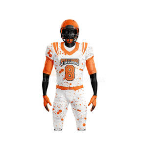 Camiseta de fútbol americano sublimación personalizada para hombre de alta calidad, camiseta de fútbol americano personalizada al por mayor barata, uniforme juvenil - Product Image 4