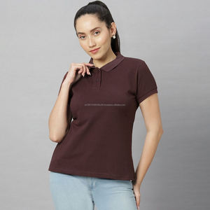 เสื้อโปโลผู้หญิงปักโลโก้ เสื้อโปโลผู้หญิง ผ้าฝ้ายน้ำหนักเบา ระบายอากาศได้ดี แขนสั้น สไตล์ลำลอง เหมาะสำหรับใส่ทำงาน - Product Image 3