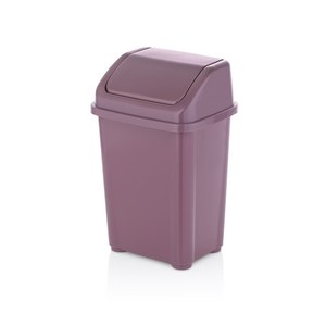 Modern Stylish 5L Rectangle Fantasy Eco-Friendly <b>Plastic</b> Trash Bin with Lid for Home & Kitchen Use - Product Image 1