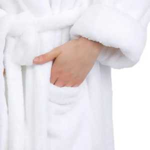 ชุดเสื้อคลุมอาบน้ำคอตตอนเนื้อนุ่มระบายอากาศได้ดีชุดคลุมอาบน้ำสำหรับคู่รักในโรงแรมชุดคลุมอาบน้ำแขนยาวหรูหราเป็นมิตรกับสิ่งแวดล้อมชุดคลุมอาบน้ำสำหรับผู้หญิงบริการ OEM - Product Image 6