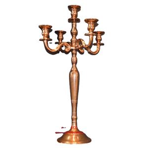 Restaurant & Hotels Decorating Dining Table Top Centerpiece Aluminum 5 Arms T Light Candle Holder Stand - Product Image 1