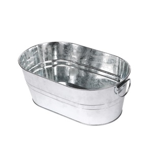Grand bac à glace unique pour le stockage de glace avec support et plateau pour la fête en plein air Matériel métallique de haute qualité Inde - Product Image 2