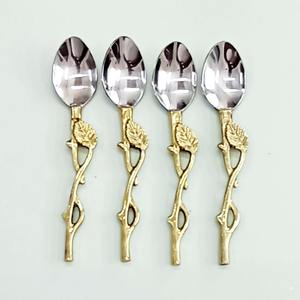 ชุดช้อนสแตนเลสพร้อมกระจกสีเงินชุดเสิร์ฟสลัดทันสมัยมีดีไซน์เรียบหรู - Product Image 4