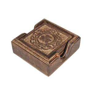 Dessous de verre en bois décoratif personnalisé nouvellement conçu à la mode fabriqué par l'exportateur indien au prix le plus bas - Product Image 2