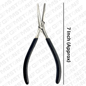 Alicates para Extensiones de Cabello de Acero Inoxidable de 7 Pulgadas con Boca Plana, Mango Antideslizante Negro, Acabado Plateado, Herramientas Duraderas y Reutilizables - Product Image 5