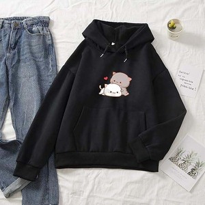 Trendy Korean Cotton <b>Hoodie</b> for Women, <b>Cute</b> Printed Graphic Sweatshirt, Casual Streetwear - Product Image 2