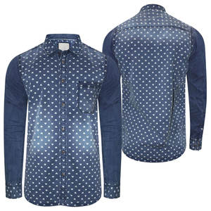 Precio al por mayor camisa de mezclilla de alta calidad camisa de mezclilla logotipo personalizado camisas de mezclilla para la venta en línea - Product Image 3