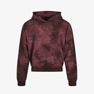 Sudadera con Capucha Unisex al por Mayor, Talla Grande para Hombre, Estilo Urbano Informal, Tie-dye, 100% Algodón, Invierno, Lavado a la Piedra, Hombros Caídos - Product Image 6