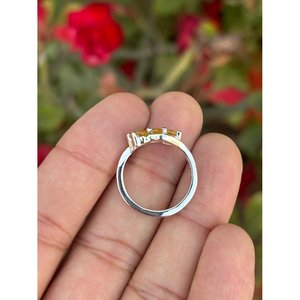925 <b>Silver</b> Handmade Statement <b>Ring</b> with Yellow Sapphire Topaz Oval Cut Rhodium Plating for <b>Men</b> Everyday Wear - Product Image 4