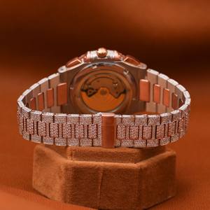 Diseño personalizado de calidad superior Iced Out Hip Hop Lab Grown Diamond Acero inoxidable para hombres - Product Image 3