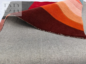 Alfombra sombreada moderna hecha a mano de lana de Nueva Zelanda 100% de alta calidad, regalo para el suelo del hogar, sala de estar - Product Image 4