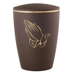 Urnas de cremación de recuerdo de latón de alta calidad con impresiones de patas, urnas funerarias de Metal con acabado de Color dorado y blanco para cenizas humanas - Product Image 6