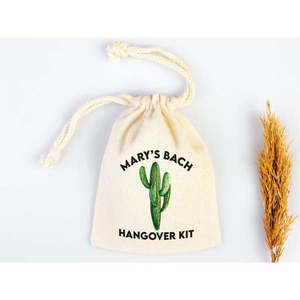 Pochette de survie Cactus Hangover Kit pour la récupération après une fête, personnalisable avec logo brodé ou sérigraphié, pour vêtements, artisanat et rangement - Product Image 6