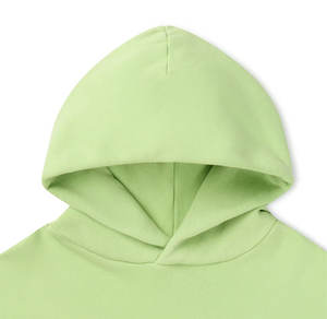 Primavera otoño 100% sudadera de algodón hombres sólido básico Unisex Casual clásico personalizado fino mujeres pulóveres sudaderas con capucha - Product Image 4