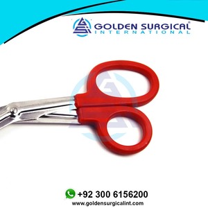 Ciseaux universels pour pansements de beauté, 6 pouces, poignée à double anneau, courbure, fabricant et fournisseur - Product Image 3