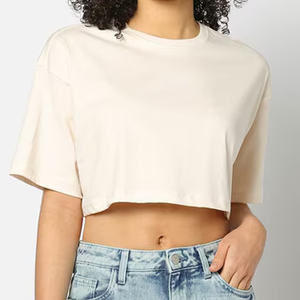 Camiseta Corta de Mujer con Logotipo Personalizado de la Mejor Calidad, 100% Algodón Ecológico, de Secado Rápido y Transpirable para Crear Tu Propio Estilo - Product Image 4