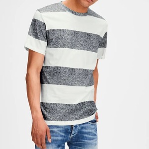 Venta al por mayor de verano de moda de manga corta hombres Camiseta 100% algodón último diseño Casual en blanco precio barato cuello alto hombres camisetas 2023 - Product Image 6