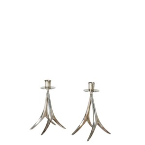 Ensemble de 3 bougeoirs en métal bronze antique, style élégant, support à bougies pour mariage et décoration intérieure, meilleur prix - Product Image 4
