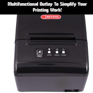 Impresora Térmica de Recibos RETSOL RTP-82UE de 200 mm con Interfaz LAN, Tipo de Papel Fax, Hecho en India - Product Image 4