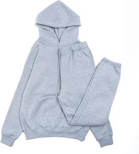 Ensemble de survêtement athlétique 2 pièces pour homme, de haute qualité, personnalisé, en coton uni, pantalon de survêtement et sweat-shirt, fabricants, jogging pour homme - Product Image 1