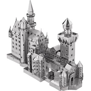 Piececool Château de Neuschwanstein (Argent) Souvenir Culturel <span class=keywords><strong>Nouveau</strong></span> Cadeau de Carrière Cadeau Esthétique Décoration de Chambre Insta-worthy Cadeau pour Artisans - Product Image 1