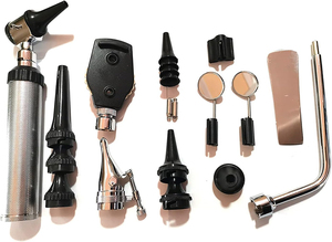 Ensemble professionnel de diagnostic ORL manuel en acier inoxydable pour l'examen nasal du larynx par otoscope (usage vétérinaire humain) - Product Image 5