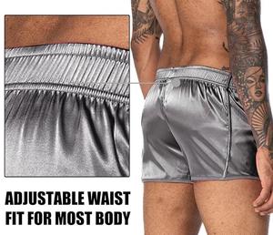 Nouveautés Short de sport en soie pour hommes Short de combat en soie à logo personnalisable pour la lutte et la boxe Vêtements doux pour les arts martiaux - Product Image 5