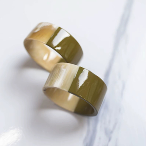 Servilleteros de Cuerno de Búfalo, Porta Servilletas Redondos para Hoteles de Lujo, Restaurantes y Mesas de Boda, Alta Calidad - Product Image 1