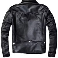 Jaket Motor Pria Kulit PU Kasual Musim Dingin Terbaru Kerah Tegak Logo Depan Berkualitas Tinggi Ritsleting Penutup Cepat Kering