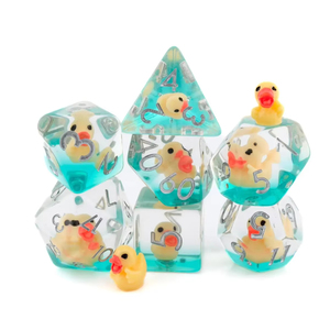 Juego de dados de resina con logotipo personalizado Duck DnD Roll <span class=keywords><strong>Dice</strong></span> Holder Gaming <span class=keywords><strong>Dice</strong></span> D & D para TTRPG Dungens and Dragons - Product Image 1