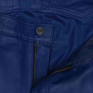 Pantalons pour hommes sur mesure Concevez votre propre pantalon en cuir pour hommes Pantalons en cuir pour hommes imperméables d'hiver - Product Image 4