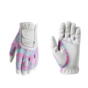 Gants de golf en cuir de mouton de couleur blanche avec logo de marque sur mesure de qualité supérieure pour hommes gauche droite - Product Image 4