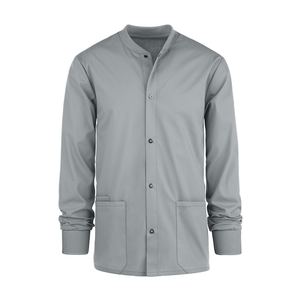 Chaqueta médica elástica de primera calidad para hombre, tela suave, ajuste atlético, diseñada para la comodidad en turnos largos de hospital - Product Image 1