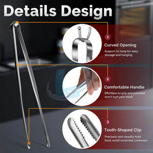 Pinzas de Cocina de Primera Calidad, Suministro Directo de Fábrica, Accesorios de Cocina - Product Image 2