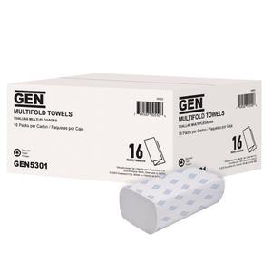 GEN 9.25 Pulgadas X 9.05 pulgadas Toallas de Limpieza Suaves Multifuncionales de 1 Capa, Toalla Facial Blanca para Gimnasio, Estilo Liso Personalizado - 16 Paquetes/Caja - Product Image 4