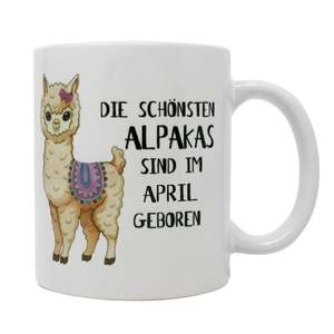 Taza de Alpaca April, Tazas de Cerámica Elegantes con Tapa, Aptas para Microondas, Producto de Alta Calidad para Regalos, Diseñadas con las Alpacas Más Lindas - Product Image 2