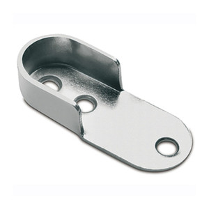 Supporto Laterale per Tubo Ovale Cromato - Product Image 1