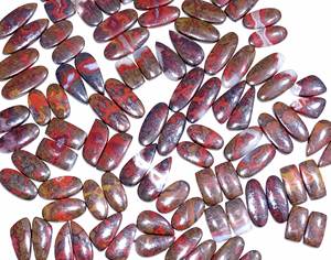 Par de ágata de cuarzo con costura marroquí natural, lote de cabujón de tamaño mixto, piedras preciosas semipreciosas sueltas para suministros de artesanía de joyería - Product Image 4