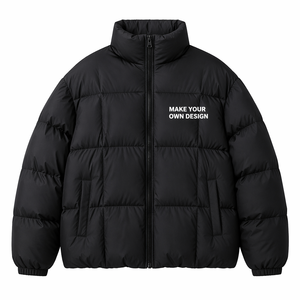 Winter puffer <b>jacket</b> men Stand collar windproof coat <b>Thick</b> polyester wadding <b>jacket</b> Casual zipper <b>jacket</b> men - Product Image 3