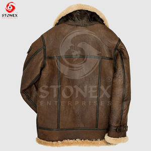 Veste en cuir véritable de qualité supérieure personnalisée pour hommes avec un design et des couleurs différents. - Product Image 2