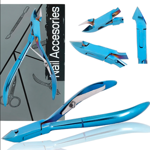 Cortacutículas Curvo de Acero Inoxidable, Mango Ergonómico Duradero, Apertura de Mandíbula Ancha, Herramienta de Manicura de Precisión para el Cuidado de Uñas y Dedos - Product Image 4