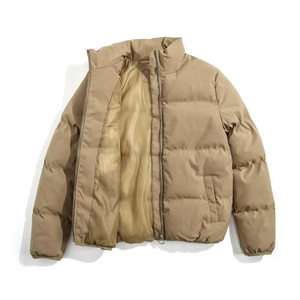 Veste matelassée en toile pour homme de bonne qualité, col montant, logo OEM, hiver - Product Image 4