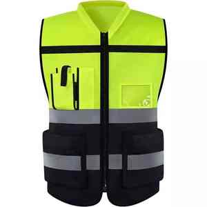 Gilet de sécurité réfléchissant pour moto, respirant, haute visibilité, couleur personnalisée OEM, avec poche, fabriqué au Pakistan - Product Image 1