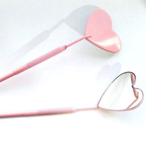 กระจกขนตาสแตนเลสทรงสี่เหลี่ยมผีเสื้อสีชมพูทองเครื่องมือตรวจสอบขนตาแบบไม่มีพลาสติก - Product Image 6